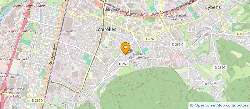 localisation de l'entreprise CONSEIL & PERSPECTIVES  ECHIROLLES