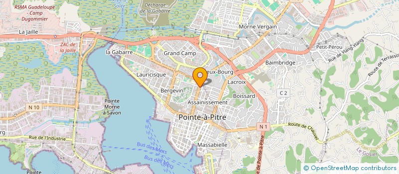 localisation de l'entreprise CONSEIL PLUS à POINTE A PITRE