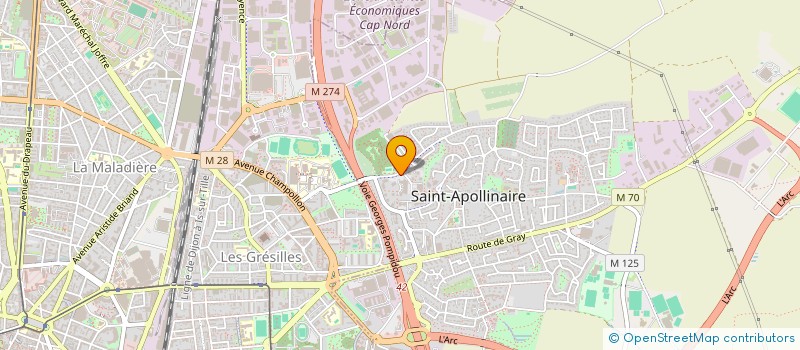 localisation de l'entreprise CONSEIL PLUS  SAINT-APOLLINAIRE