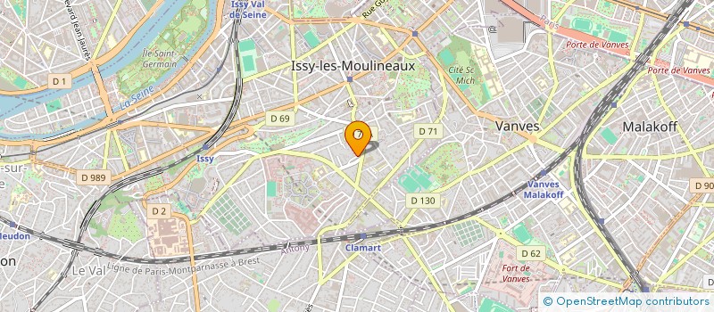 localisation de l'entreprise CONSEIL POUR L'ACTIVITE CULTURELLE à ISSY-LES-MOULINEAUX