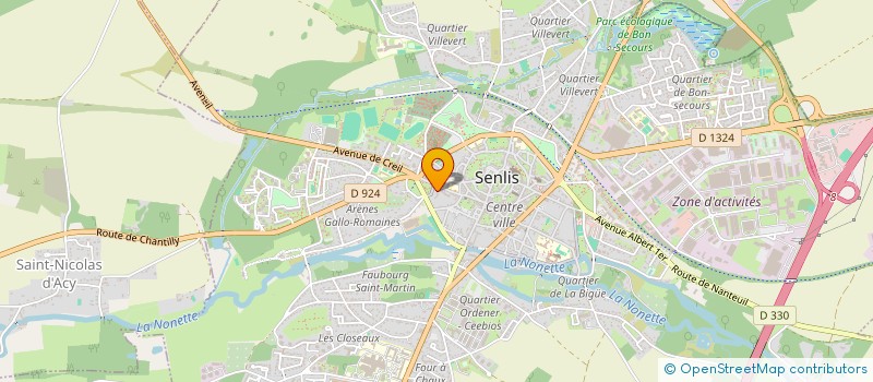 localisation de l'entreprise CONSEIL POUR LA PREVENTION  SENLIS