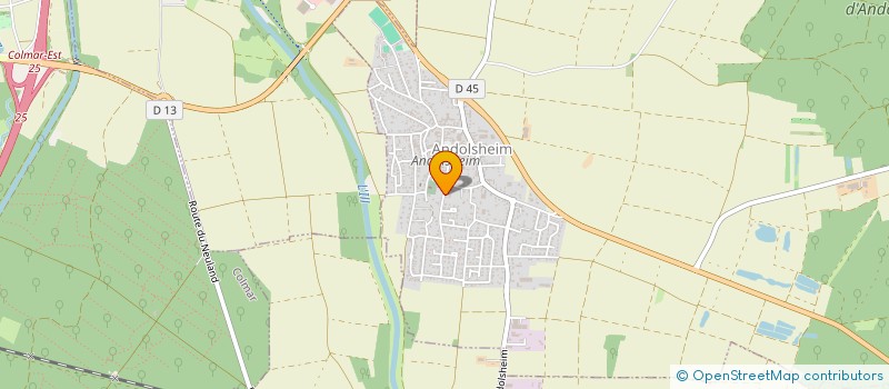 localisation de l'entreprise CONSEIL PRESBYTERAL EGLISE LUTHERIENNE - PAROISSE D'ANDOLSHEIM  ANDOLSHEIM
