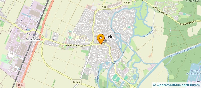 localisation de l'entreprise CONSEIL PRESBYTERAL EGLISE LUTHERIENNE - PAROISSE D'ERSTEIN  ERSTEIN