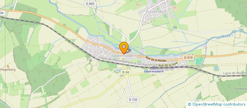 localisation de l'entreprise CONSEIL PRESBYTERAL EGLISE LUTHERIENNE - PAROISSE D'OBERMODERN  OBERMODERN-ZUTZENDORF