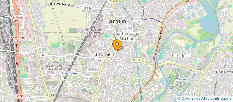 localisation de l'entreprise CONSEIL PRESBYTERAL EGLISE LUTHERIENNE - PAROISSE DE BISCHHEIM  BISCHHEIM
