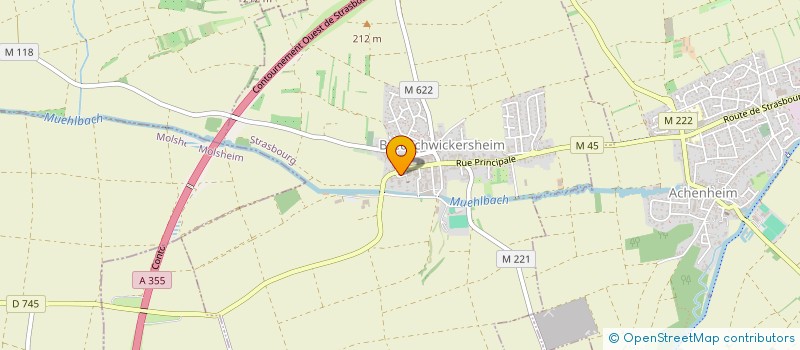 localisation de l'entreprise CONSEIL PRESBYTERAL EGLISE LUTHERIENNE - PAROISSE DE BREUSCHWICKERSHEIM  BREUSCHWICKERSHEIM