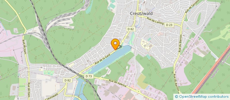 localisation de l'entreprise CONSEIL PRESBYTERAL EGLISE LUTHERIENNE - PAROISSE DE CREUTZWALD  CREUTZWALD