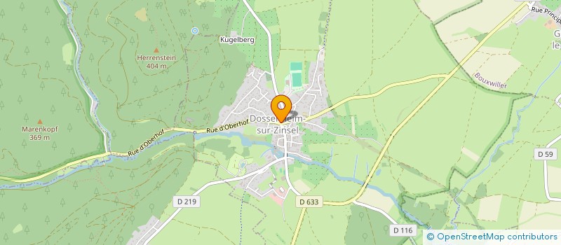 localisation de l'entreprise CONSEIL PRESBYTERAL EGLISE LUTHERIENNE - PAROISSE DE DOSSENHEIM-SUR-ZINSEL  DOSSENHEIM-SUR-ZINSEL