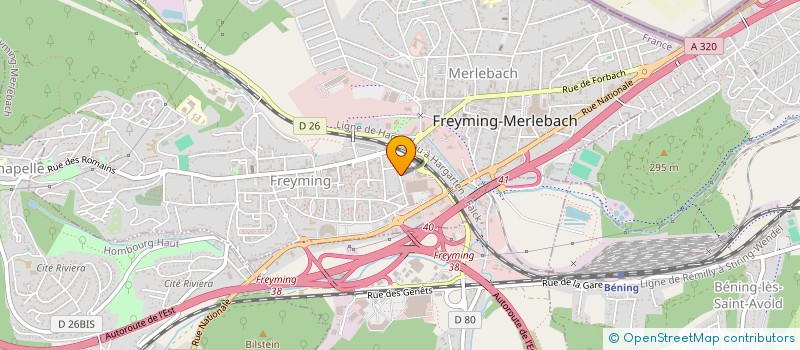 localisation de l'entreprise CONSEIL PRESBYTERAL EGLISE LUTHERIENNE - PAROISSE DE FREYMING-MERLEBACH  FREYMING-MERLEBACH