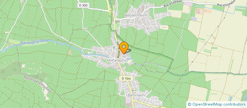 localisation de l'entreprise CONSEIL PRESBYTERAL EGLISE LUTHERIENNE - PAROISSE DE MITTELWIHR  MITTELWIHR