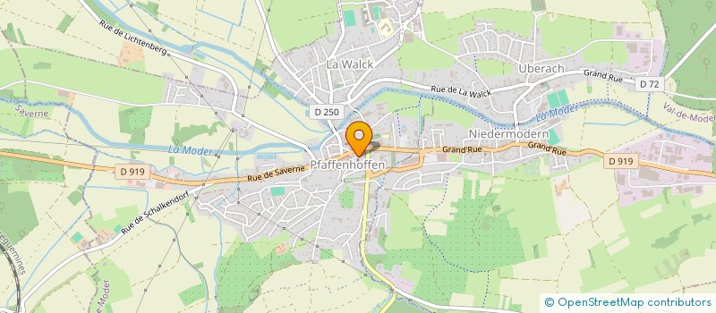 localisation de l'entreprise CONSEIL PRESBYTERAL EGLISE LUTHERIENNE - PAROISSE DE PFAFFENHOFFEN  VAL-DE-MODER
