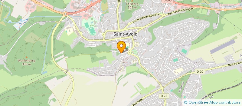 localisation de l'entreprise CONSEIL PRESBYTERAL EGLISE LUTHERIENNE - PAROISSE DE SAINT-AVOLD  SAINT-AVOLD