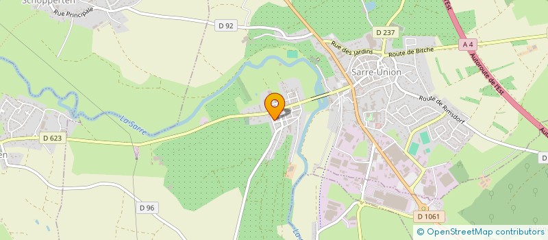 localisation de l'entreprise CONSEIL PRESBYTERAL EGLISE LUTHERIENNE - PAROISSE DE SARRE UNION  SARRE-UNION