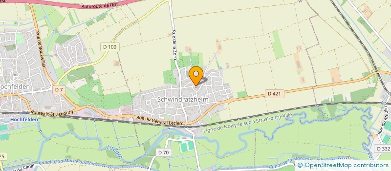 localisation de l'entreprise CONSEIL PRESBYTERAL EGLISE LUTHERIENNE - PAROISSE DE SCHWINDRATZHEIM  SCHWINDRATZHEIM