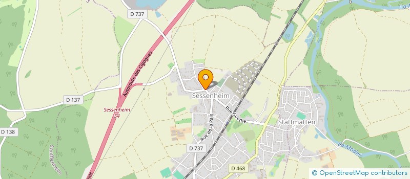 localisation de l'entreprise CONSEIL PRESBYTERAL EGLISE LUTHERIENNE - PAROISSE DE SESSENHEIM  SESSENHEIM