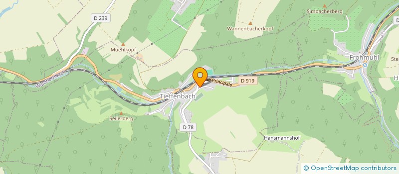 localisation de l'entreprise CONSEIL PRESBYTERAL EGLISE LUTHERIENNE - PAROISSE DE TIEFFENBACH  TIEFFENBACH