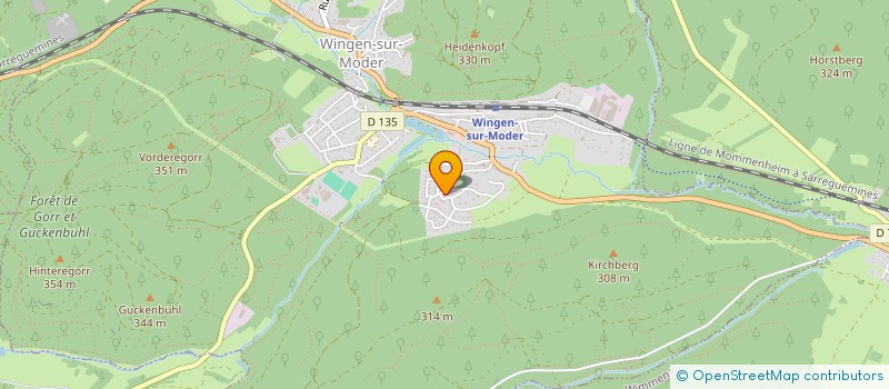 localisation de l'entreprise CONSEIL PRESBYTERAL EGLISE LUTHERIENNE - PAROISSE DE WINGEN-SUR-MODER  WINGEN-SUR-MODER
