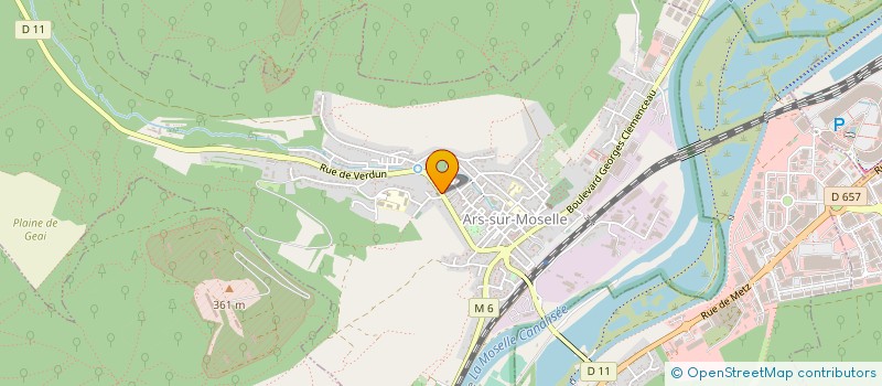 localisation de l'entreprise CONSEIL PRESBYTERAL EGLISE REFORMEE - PAROISSE D'ARS-SUR-MOSELLE  ARS-SUR-MOSELLE