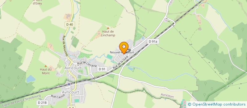 localisation de l'entreprise CONSEIL PRESBYTERAL EGLISE REFORMEE - PAROISSE D'AVRICOURT  AVRICOURT