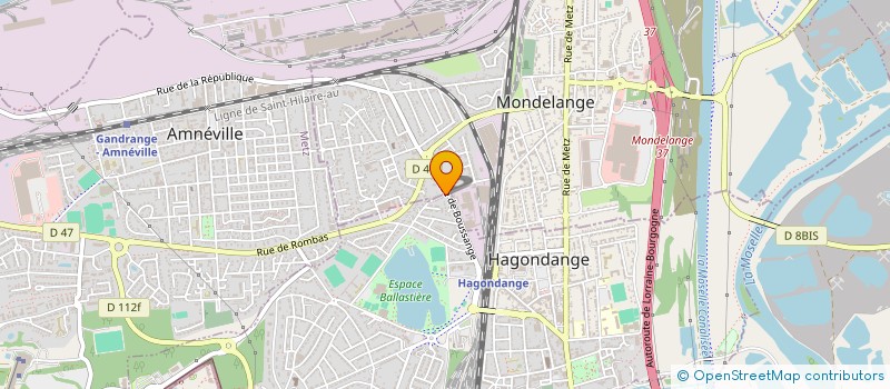 localisation de l'entreprise CONSEIL PRESBYTERAL EGLISE REFORMEE - PAROISSE D'HAGONDANGE  HAGONDANGE