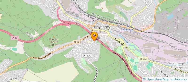 localisation de l'entreprise CONSEIL PRESBYTERAL EGLISE REFORMEE - PAROISSE D'HAYANGE  HAYANGE