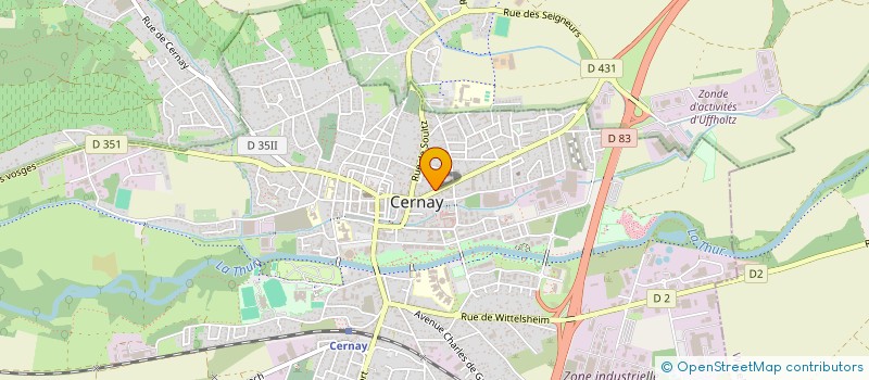 localisation de l'entreprise CONSEIL PRESBYTERAL EGLISE REFORMEE - PAROISSE DE CERNAY  CERNAY