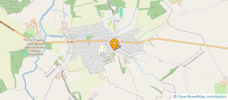 localisation de l'entreprise CONSEIL PRESBYTERAL EGLISE REFORMEE - PAROISSE DE COURCELLES-CHAUSSY  COURCELLES-CHAUSSY