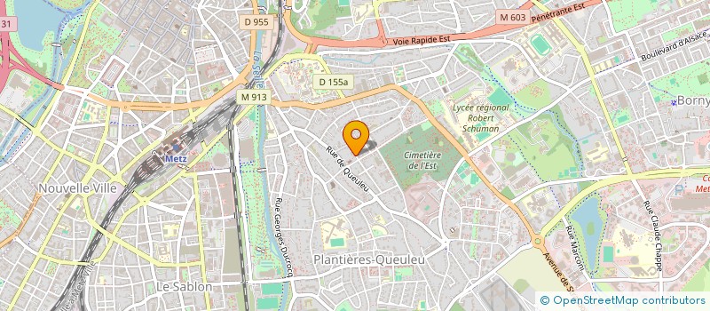 localisation de l'entreprise CONSEIL PRESBYTERAL EGLISE REFORMEE - PAROISSE DE METZ QUEULEU  METZ