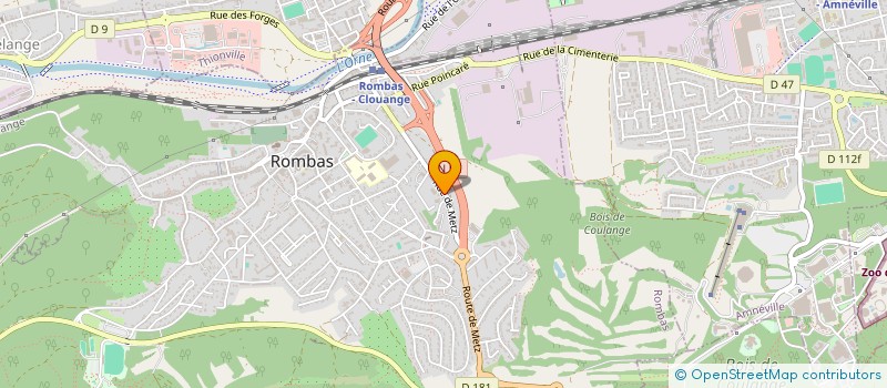 localisation de l'entreprise CONSEIL PRESBYTERAL EGLISE REFORMEE - PAROISSE DE ROMBAS  ROMBAS