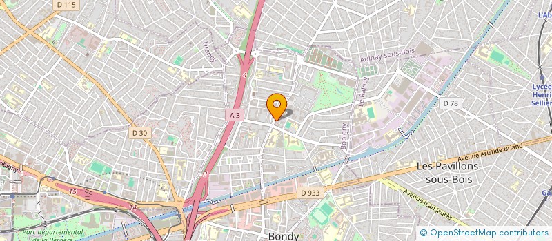 localisation de l'entreprise CONSEIL PROTECTION & SECURITE  BONDY