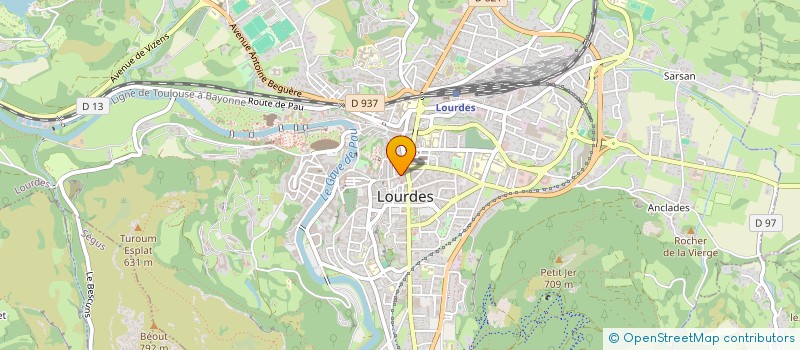 localisation de l'entreprise CONSEIL PYRENEES INDUSTRIE  LOURDES