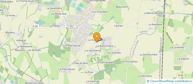 localisation de l'entreprise CONSEIL QUALITE & MEDICO SOCIAL  CASSON