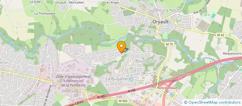 localisation de l'entreprise CONSEIL R à ORVAULT