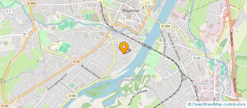 localisation de l'entreprise CONSEIL RECHERCHE EXPERIMENT INTEGRATION à ROANNE