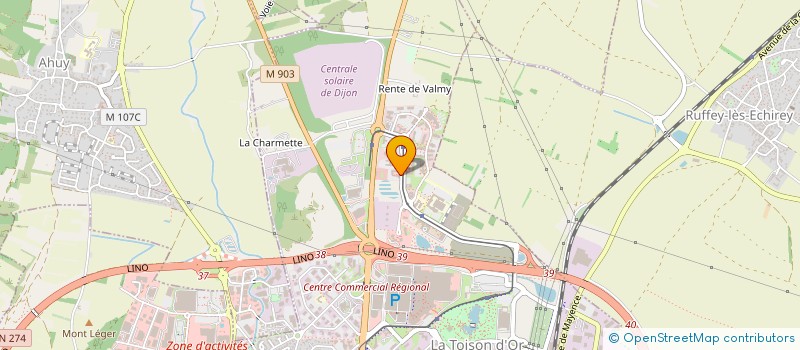 localisation de l'entreprise CONSEIL REGIONAL BFC DE L'ORDRE DES MEDECINS à DIJON