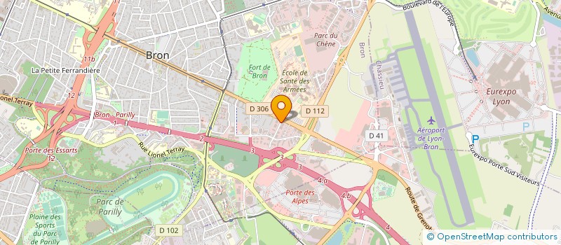 localisation de l'entreprise CONSEIL REGIONAL DE L ORDRE DES INFIRMIERS DE RHONE ALPES  BRON