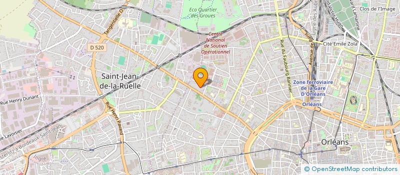 localisation de l'entreprise CONSEIL REGIONAL DE L'ORDRE DES MASSEURS KINESITHERAPEUTES à ORLEANS