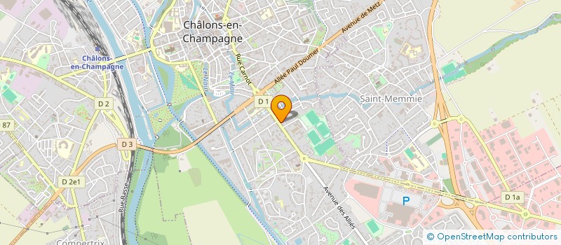 localisation de l'entreprise CONSEIL REGIONAL DE L'ORDRE DES PEDICURES-PODOLOGUES DU GRAND EST  CHALONS-EN-CHAMPAGNE