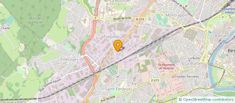 localisation de l'entreprise CONSEIL REGIONAL DE L'ORDRE VETERINAIRES à BESANCON