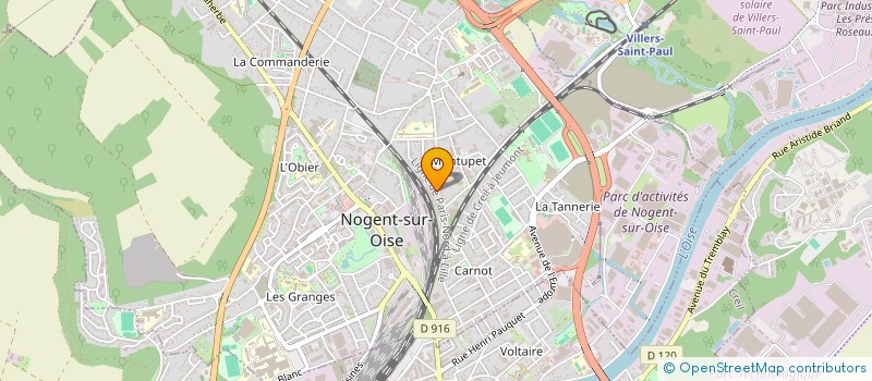 localisation de l'entreprise CONSEIL REGIONAL DES HAUTS DE FRANCE DU SECOURS POPULAIRE FRANCAIS  NOGENT-SUR-OISE