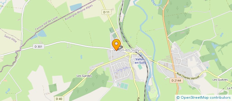 localisation de l'entreprise CONSEIL REGIONAL ORDRE VETERIN à VALLON-EN-SULLY