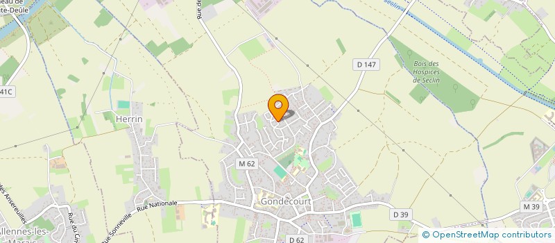 localisation de l'entreprise CONSEIL RENOV ENTRETIEN AMENAG SCE  GONDECOURT