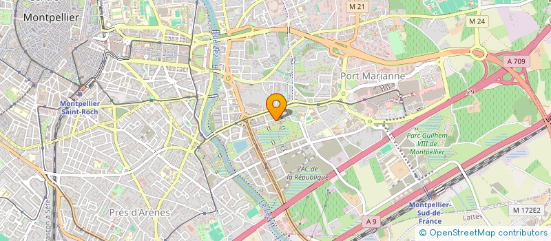 localisation de l'entreprise CONSEIL RESEAUX TRAMWAY à MONTPELLIER