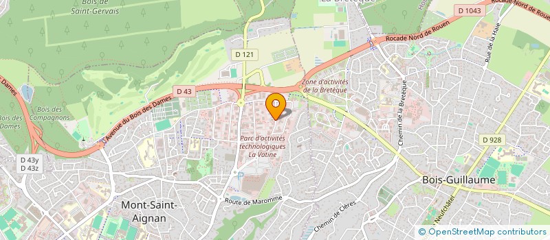 localisation de l'entreprise CONSEIL RESSOUR HUMAIN FORM INFO METIERS à MONT-SAINT-AIGNAN