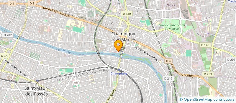 localisation de l'entreprise CONSEIL SANTE à CHAMPIGNY-SUR-MARNE