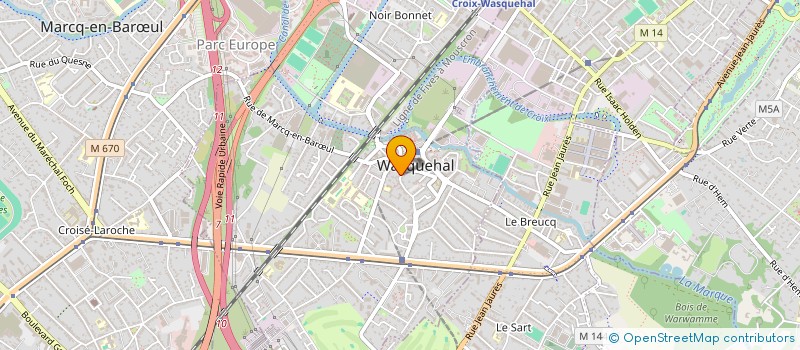 localisation de l'entreprise CONSEIL SECURITE INCENDIE  WASQUEHAL