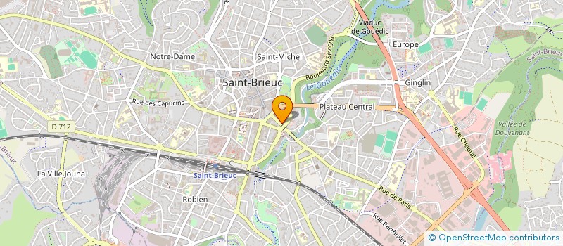 localisation de l'entreprise CONSEIL SERVICE EN ASSURANCE ET FINANCES à SAINT-BRIEUC