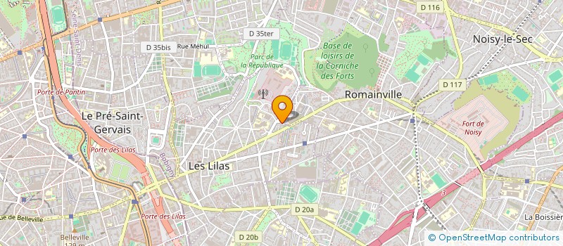 localisation de l'entreprise CONSEIL SHIITE DE FRANCE  LES LILAS