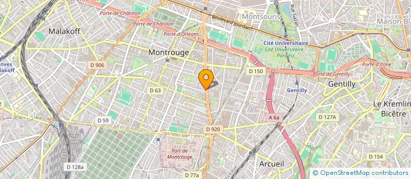 localisation de l'entreprise CONSEIL SONDAGE ET MARKETING  MONTROUGE