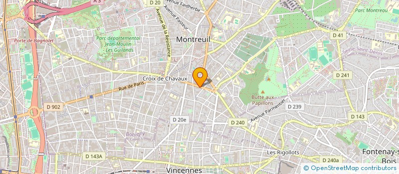 localisation de l'entreprise CONSEIL SYNDICAL 42 BIS AVENUE GABRIEL PERI à MONTREUIL